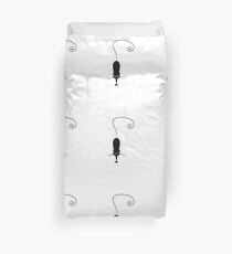 Black cat silhouette Duvet Cover