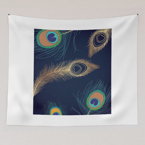 Item preview, Gold Peacock Feathers designed and sold by DamarisArtDecor.
