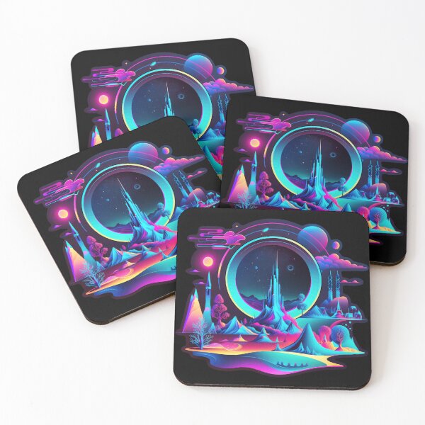 Item preview, Cosmic Portal to an Abstract Alien Landscape designed and sold by Mythic-Dream.