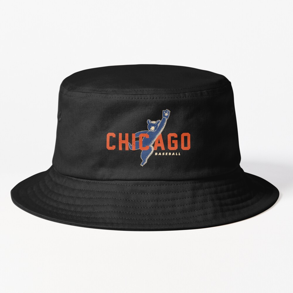 Vintage Chicago Cubs Catching Bear by © Purkins Originals Bucket Hat for  Sale by Purkins