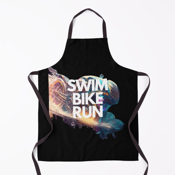 Item preview, Swim Bike Run Triathlon White on Black Cyber Fairy Grunge, Ghostcore, wide-angle, Cinema4D rendering designed and sold by Triathlongram.