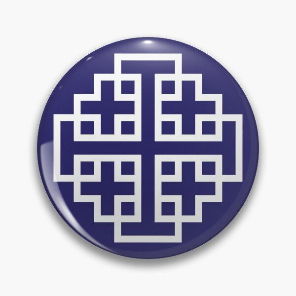 Item preview, Jerusalem Cross - White Over Blue designed and sold by joshcartoonguy.