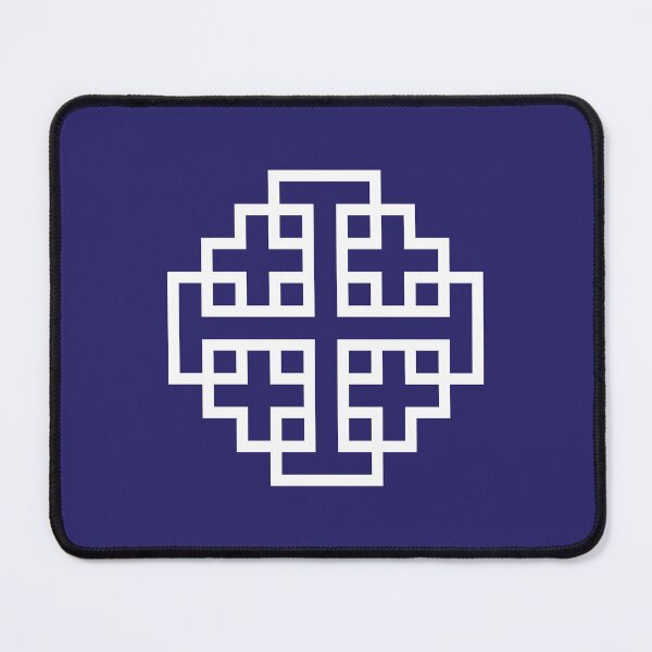 Item preview, Jerusalem Cross - White Over Blue designed and sold by joshcartoonguy.