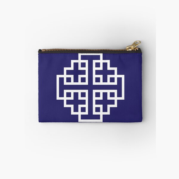 Item preview, Jerusalem Cross - White Over Blue designed and sold by joshcartoonguy.
