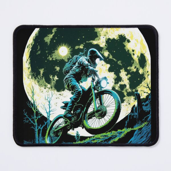 Item preview, Astronaut Riding Bicycle-Exploring The Moon designed and sold by FridPix.