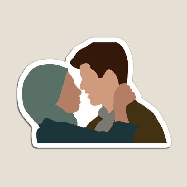 Delena First Kiss Sticker for Sale by Sofmacias