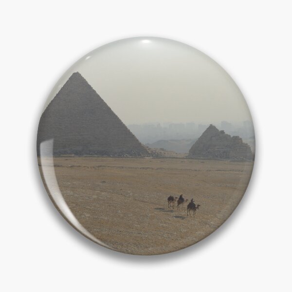 Item preview, Camel Riders Crossing The Giza Plateau With The Pyramid Of Menkaure And The Queens Pyramids Behind Them. designed and sold by Tom Wurl.