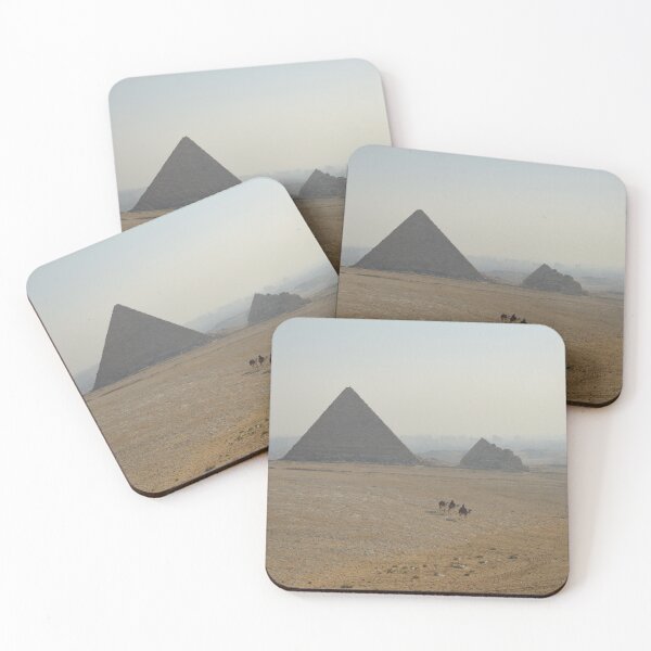 Item preview, Camel Riders Crossing The Giza Plateau With The Pyramid Of Menkaure And The Queens Pyramids Behind Them. designed and sold by Tom Wurl.
