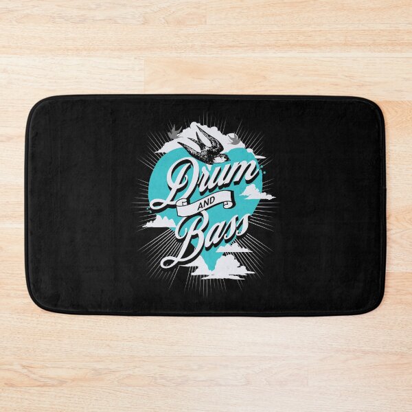 Item preview, DRUM AND BASS  - Heart Of The BASS Vintage (blue) designed and sold by Discothreadz.