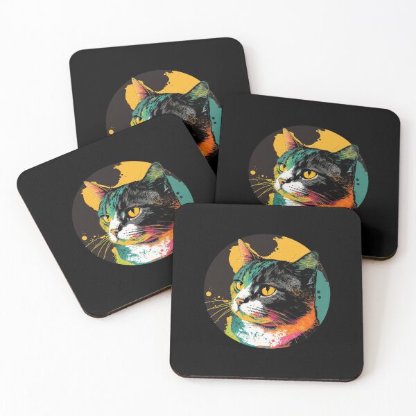 Item preview, Round Up Your Style with Unique and Adorable Cat Designs - Discover the Purrfect Round Cat Art Collection! designed and sold by Cheeky Companions.