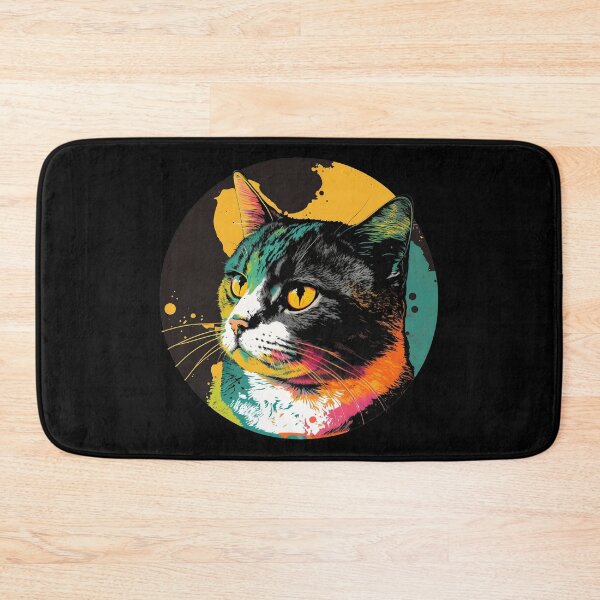 Item preview, Round Up Your Style with Unique and Adorable Cat Designs - Discover the Purrfect Round Cat Art Collection! designed and sold by Cheeky Companions.
