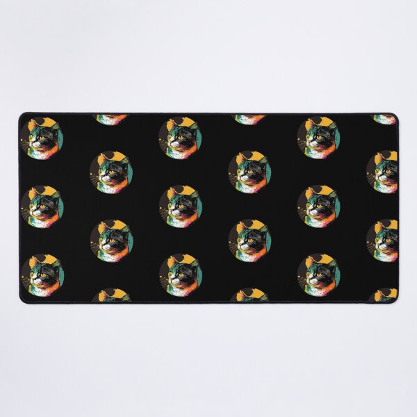 Item preview, Round Up Your Style with Unique and Adorable Cat Designs - Discover the Purrfect Round Cat Art Collection! designed and sold by Cheeky Companions.