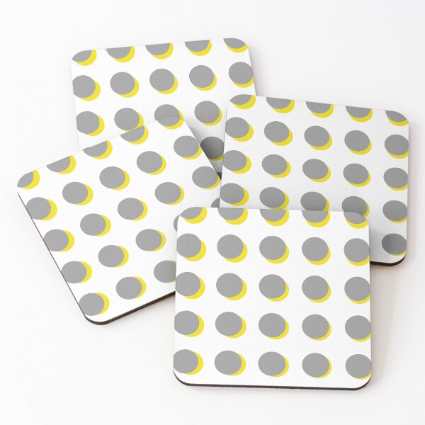 Item preview, Yellow and Gray Circles designed and sold by DamarisArtDecor.