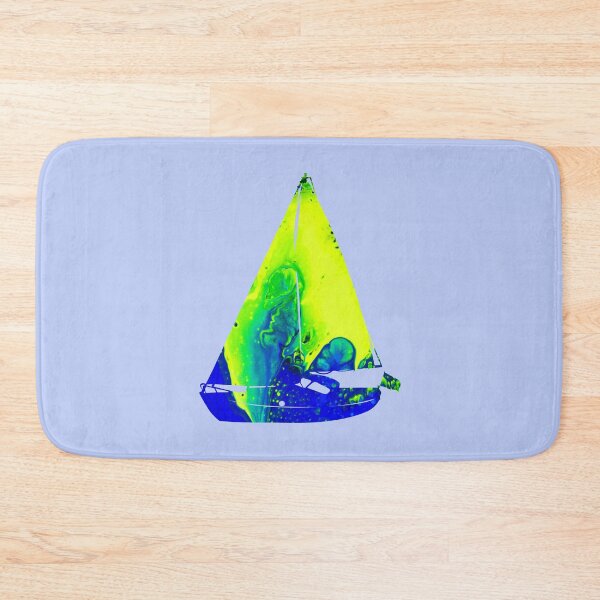 Item preview, Azure Isles Sailing - Original Fluid Acrylic Abstract Painting designed and sold by lumino-one.