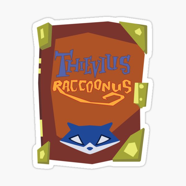 Vista previa del artículo con la obra «El libro favorito de Raccoon Thief», diseñado y vendido por slyfo.