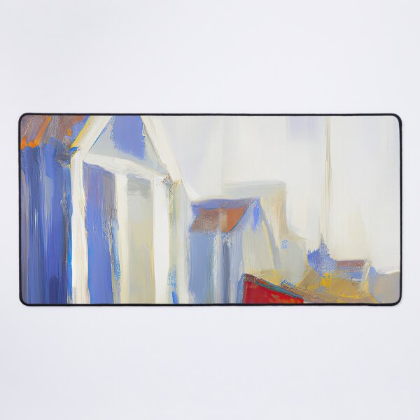 Item preview, Ocean Oasis: Elegant Coastal Unframed AI Generated Fine Art Design - Contemporary Modern Design designed and sold by ArtPrintsAi.