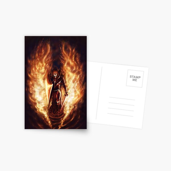 Knight in Flames - Let the Havens Burn Postcard