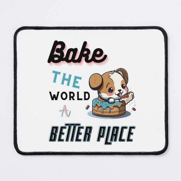 Item preview, Bake the World a Better Place Korgi Puppy Dog designed and sold by wildcrazylove.