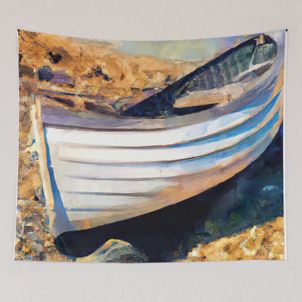 Item preview, Nautical Nuance: Neutral Coastal Fine Art designed and sold by ArtPrintsAi.
