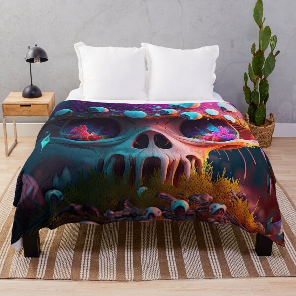 Item preview, Glowing Trippy Skull Mushroom designed and sold by SeedDesign.