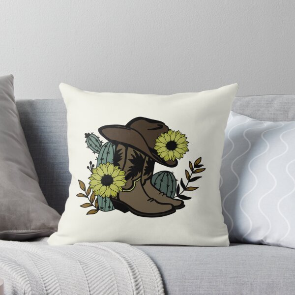 Item preview, Western Cowboy Cowgirl Boots and Sunflowers designed and sold by l-n-designs.