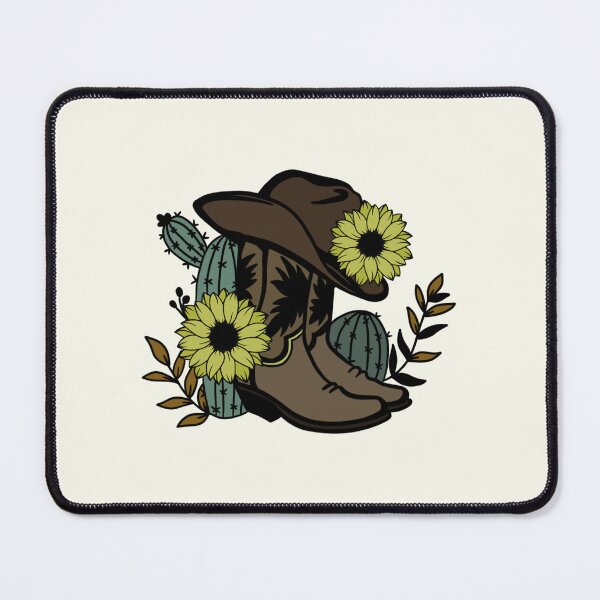 Item preview, Western Cowboy Cowgirl Boots and Sunflowers designed and sold by l-n-designs.