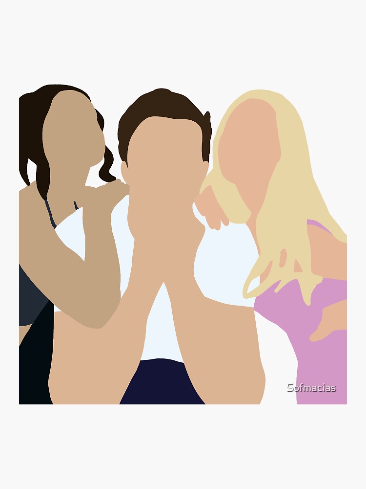 Delena Rain Kiss Sticker for Sale by Sofmacias