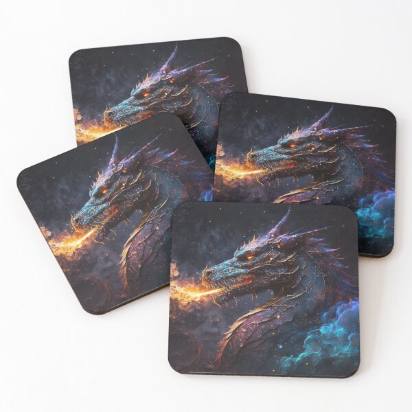 Item preview, Giant Fantasy Dragon in the Night Sky . AI generated Illustration. designed and sold by svetlanna.