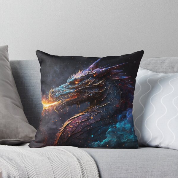 Item preview, Giant Fantasy Dragon in the Night Sky . AI generated Illustration. designed and sold by svetlanna.