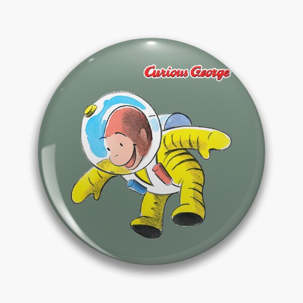 Item preview, Curious George Happy Astronaut  designed and sold by HarleyAkhtar.
