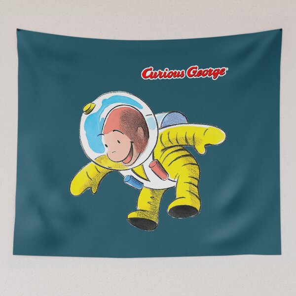 Item preview, Curious George Happy Astronaut  designed and sold by HarleyAkhtar.