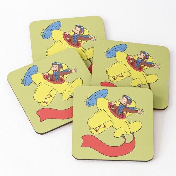 Item preview, Curious george in an airplan  designed and sold by HarleyAkhtar.