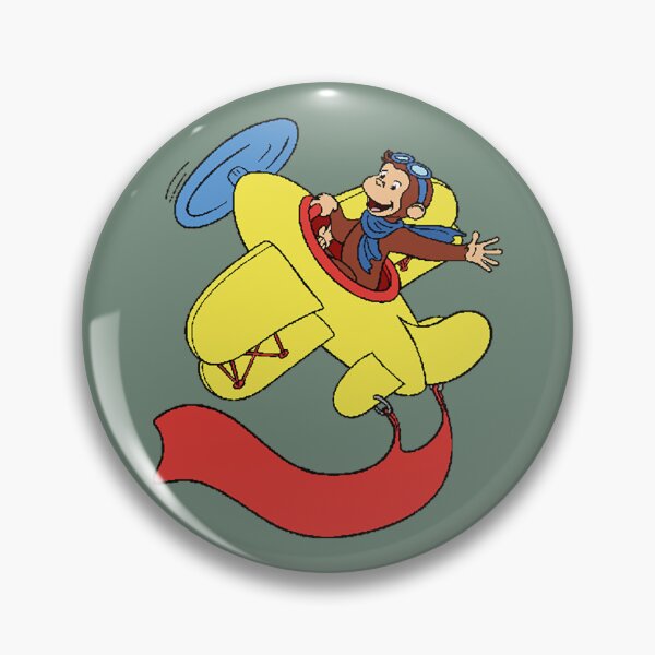Item preview, Curious george in an airplan  designed and sold by HarleyAkhtar.