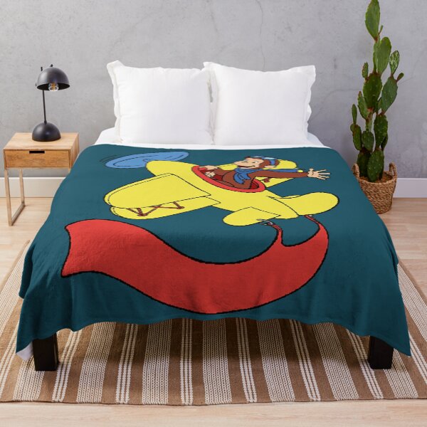 Item preview, Curious george in an airplan  designed and sold by HarleyAkhtar.