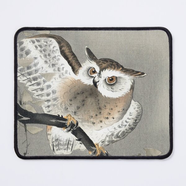 Item preview, Long-eared owl in ginkgo designed and sold by suewen.