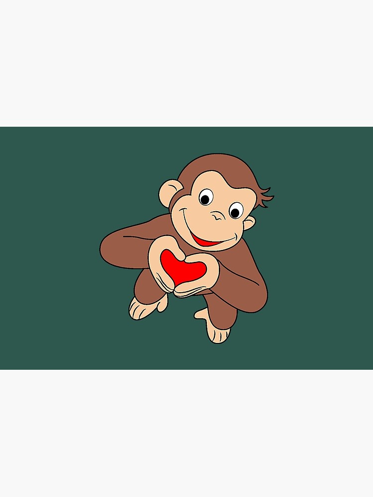 Curious George Is All Heart  Zipper Pouch