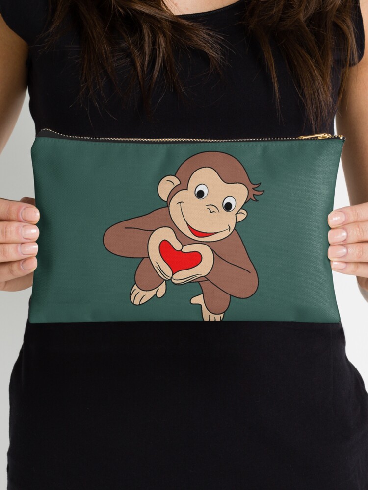 Curious George Is All Heart  Zipper Pouch