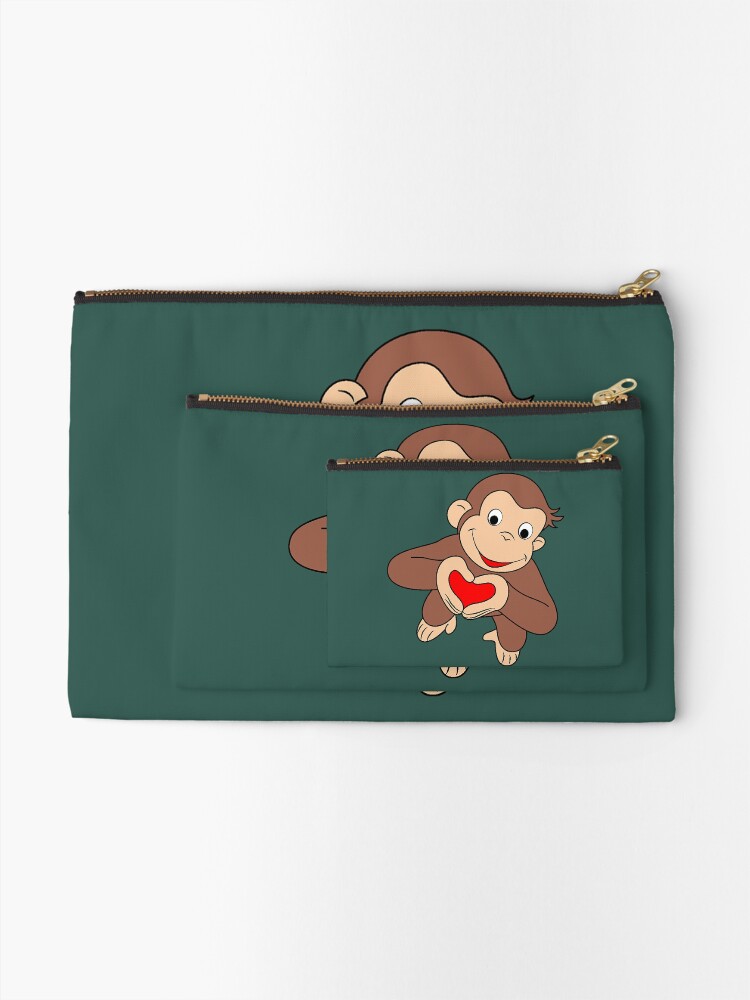 Curious George Is All Heart  Zipper Pouch