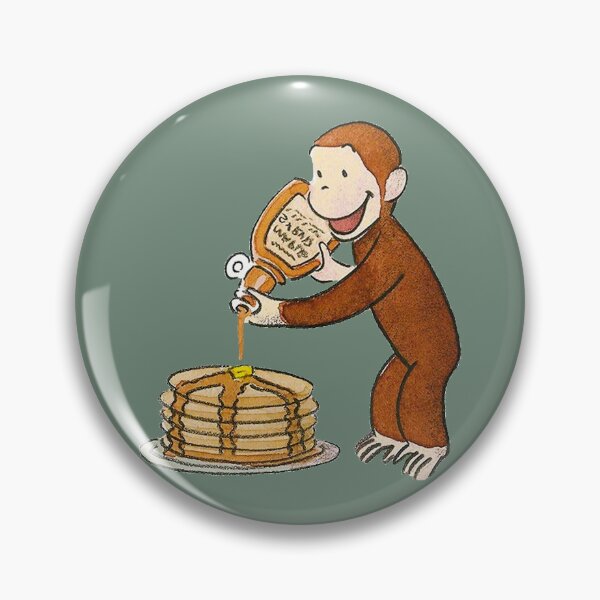 Item preview, Curious George making pancakes   designed and sold by HarleyAkhtar.