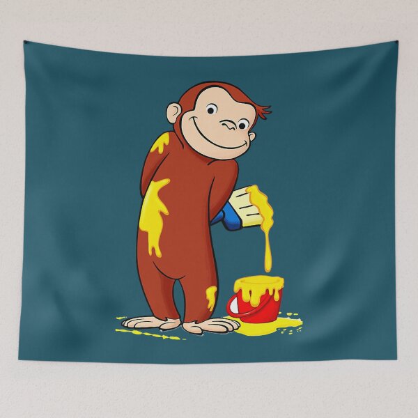 Item preview, curious george monkey with yello. designed and sold by HarleyAkhtar.