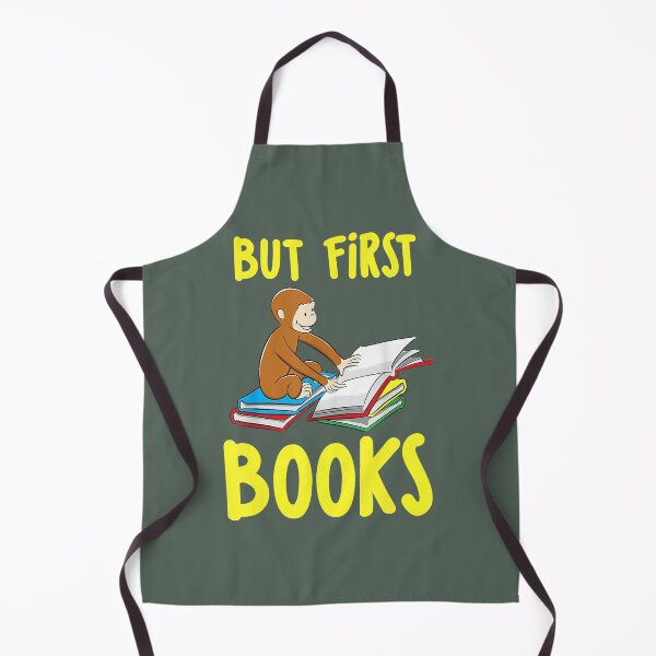 Item preview, Curious George Reading But First Books. designed and sold by HarleyAkhtar.