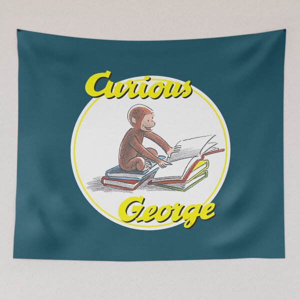 Item preview, Curious George Reading Poster. designed and sold by HarleyAkhtar.