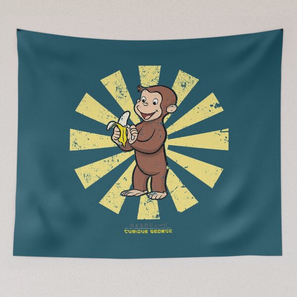 Item preview, Curious George Retro Japanese. designed and sold by HarleyAkhtar.