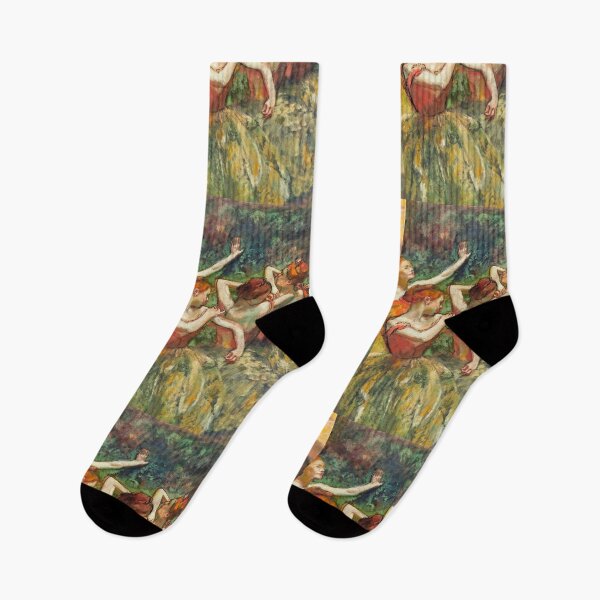 Item preview, Four Dancers by Edgar Degas designed and sold by VintageArtByIda.