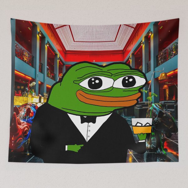 Item preview, Rare Pepe Apu Tuxedo With Glass of Liquor  designed and sold by Slav-Art.