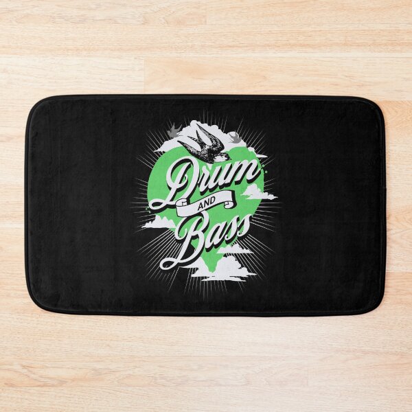Item preview, DRUM AND BASS  - Heart Of The BASS Vintage (green)  designed and sold by Discothreadz.