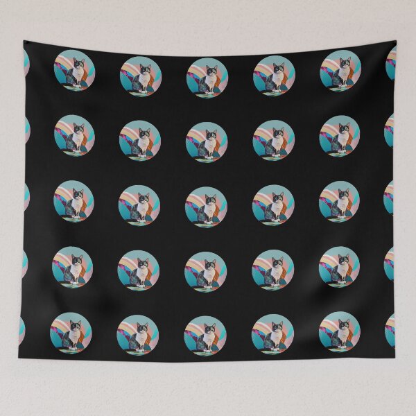 Item preview, Playful Warrior Cat Designs for Feline Lovers designed and sold by Cheeky Companions.