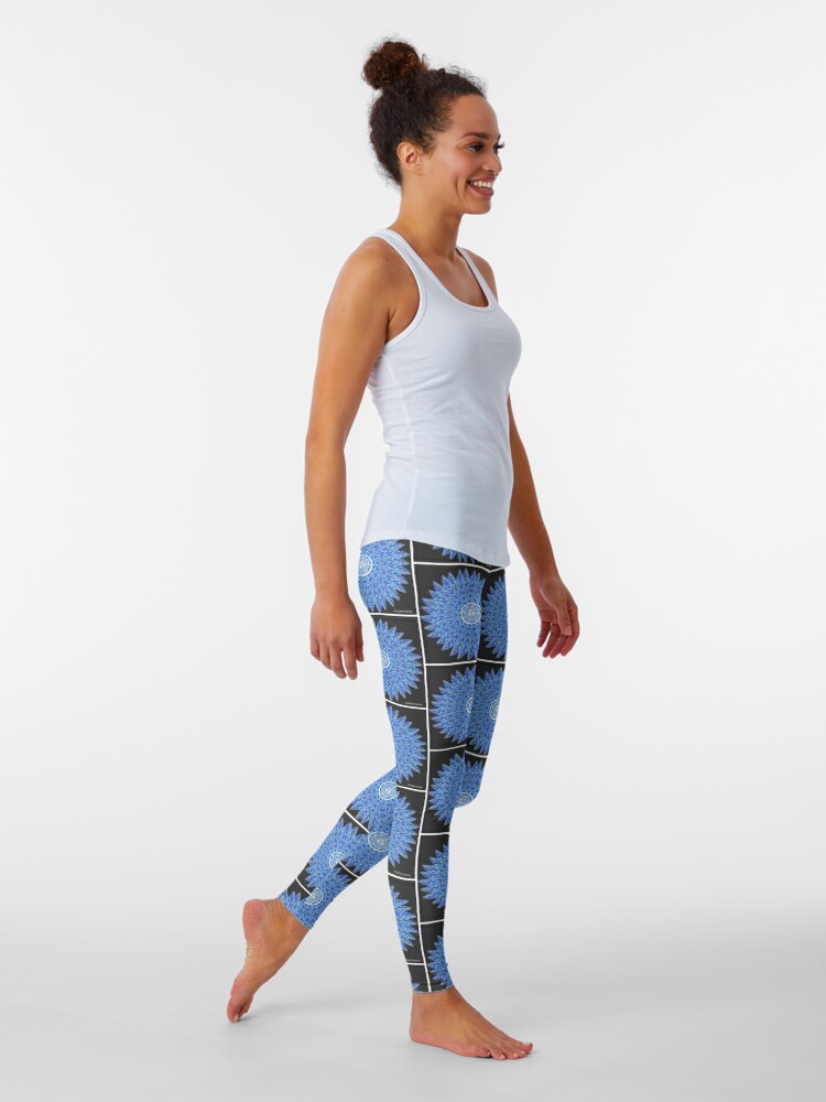 Blue moon feather spiral Leggings for Sale by Shannon Thomas