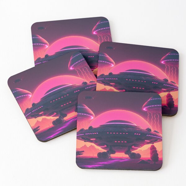 Item preview, Neon Invasion: Close Encounters of the Synthwave Kind designed and sold by Mullet Monkey.