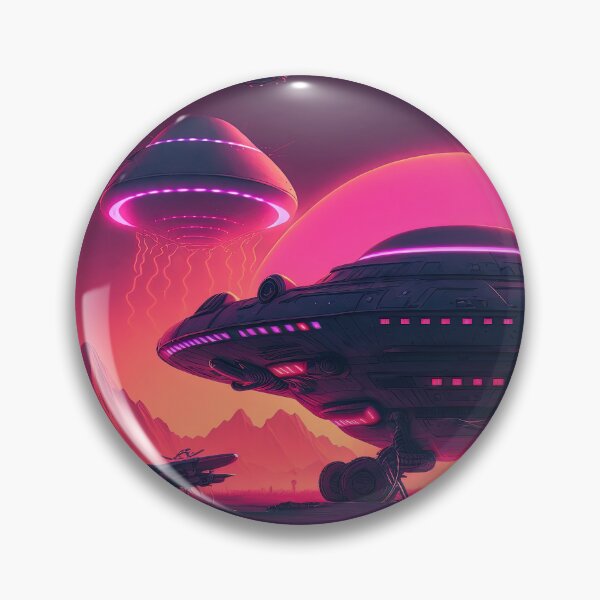 Item preview, Neon Invasion: Close Encounters of the Synthwave Kind designed and sold by Mullet Monkey.